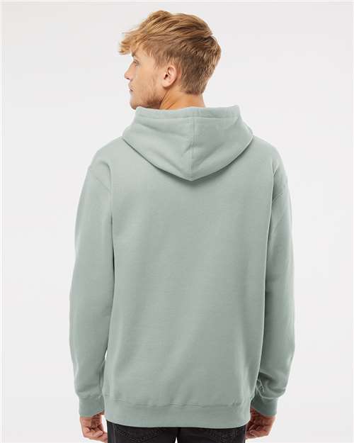 Independent Trading Co. IND4000 Heavyweight Hooded Sweatshirt - Dusty Sage - model back