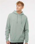 Independent Trading Co. IND4000 Heavyweight Hooded Sweatshirt - Dusty Sage - model front