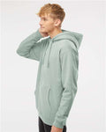 Independent Trading Co. IND4000 Heavyweight Hooded Sweatshirt - Dusty Sage - model side