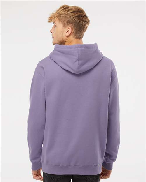 Independent Trading Co. IND4000 Heavyweight Hooded Sweatshirt - Plum - model back