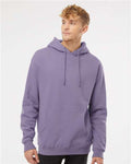 Independent Trading Co. IND4000 Heavyweight Hooded Sweatshirt - Plum - model front