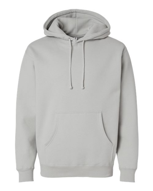Independent Trading Co. IND4000 Heavyweight Hooded Sweatshirt - Smoke - flat front
