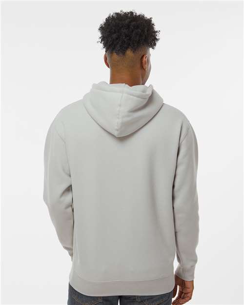 Independent Trading Co. IND4000 Heavyweight Hooded Sweatshirt - Smoke - model back