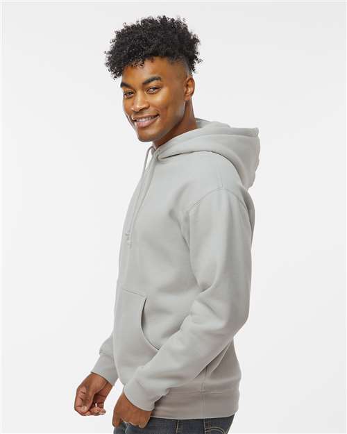 Independent Trading Co. IND4000 Heavyweight Hooded Sweatshirt - Smoke - model side