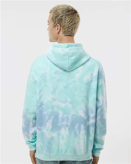 Colortone 8777 Unisex Tie-Dyed Hooded Sweatshirt - Slushy - model back