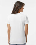 Next Level 6600 Women's CVC Relaxed T-Shirt - White - model back