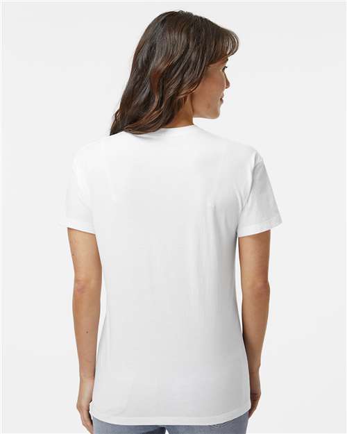 Next Level 6600 Women's CVC Relaxed T-Shirt - White - model back