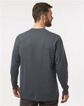 Dickies WL50 Men's Traditional Heavyweight Long Sleeve T-Shirt - Charcoal - model back