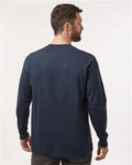 Dickies WL50 Men's Traditional Heavyweight Long Sleeve T-Shirt - Dark Navy - model back