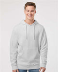 Independent Trading Co. SS4500 Midweight Hooded Sweatshirt - Smoke - model front