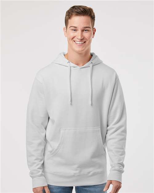 Independent Trading Co. SS4500 Midweight Hooded Sweatshirt - Smoke - model front
