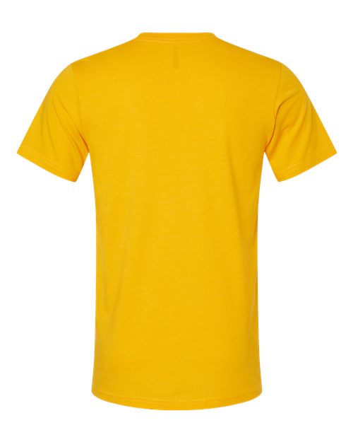 Bella+Canvas 3001CVC Unisex Heather CVC Short Sleeve Tee - Heather Gold - back