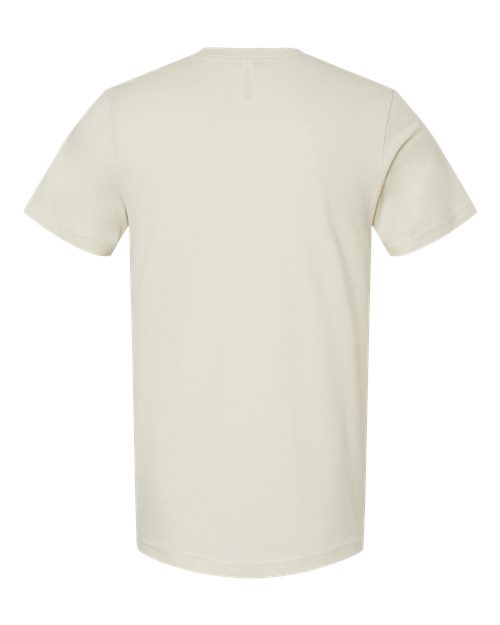 Bella+Canvas 3001CVC Unisex Heather CVC Short Sleeve Tee - Heather Oatmeal - back