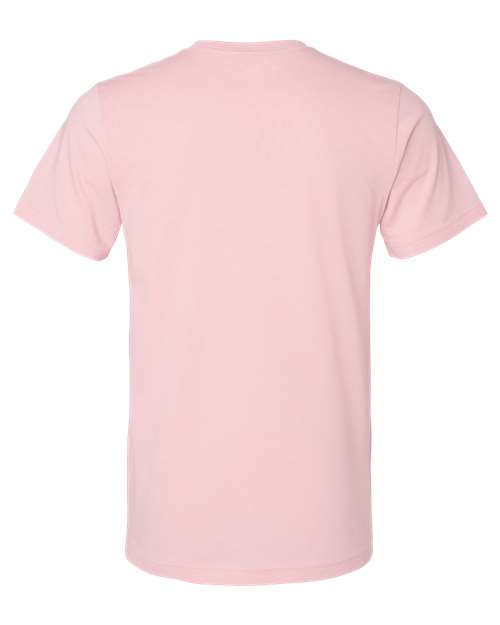 Bella+Canvas 3001CVC Unisex Heather CVC Short Sleeve Tee - Heather Pink - back