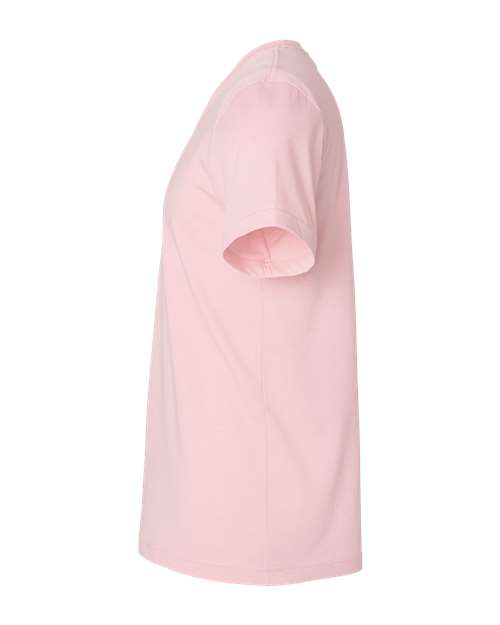 Bella+Canvas 3001CVC Unisex Heather CVC Short Sleeve Tee - Heather Pink - side