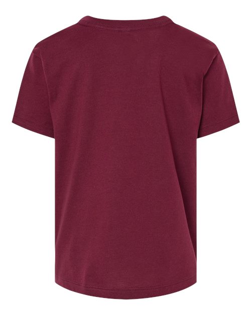 BELLA + CANVAS 3001T Toddler Jersey Tee - Maroon - back