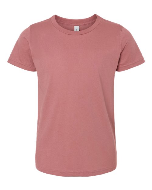 Bella + Canvas 3001Y Youth Jersey Tee - Mauve - flat front