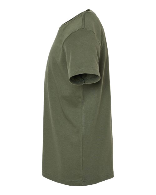 Bella + Canvas 3001Y Youth Jersey Tee - Military Green - side