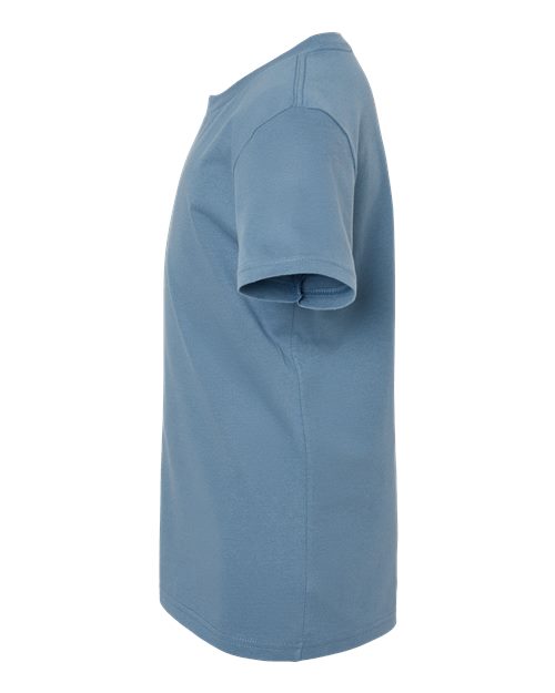 Bella + Canvas 3001Y Youth Jersey Tee - Steel Blue - side