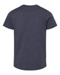 BELLA + CANVAS 3001YCVC Youth CVC Jersey Tee - Heather Midnight Navy - back
