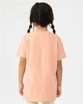 BELLA + CANVAS 3001YCVC Youth CVC Jersey Tee - Heather Peach - model back