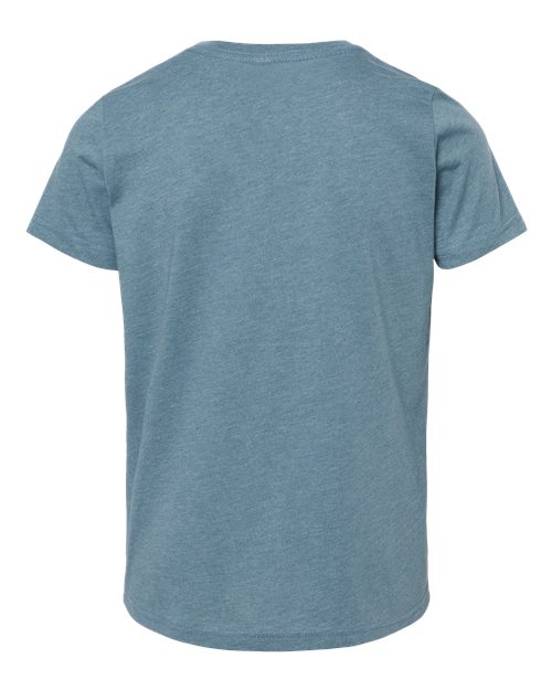 BELLA + CANVAS 3001YCVC Youth CVC Jersey Tee - Heather Slate - back