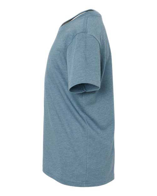 BELLA + CANVAS 3001YCVC Youth CVC Jersey Tee - Heather Slate - side