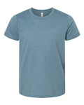 BELLA + CANVAS 3001YCVC Youth CVC Jersey Tee - Heather Slate - front