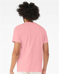 Bella + Canvas 3005 Jersey V-Neck Tee - Pink - model back