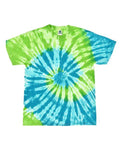 Colortone 1000 Unisex Multi-Color Tie-Dyed T-Shirt - St Lucia - front