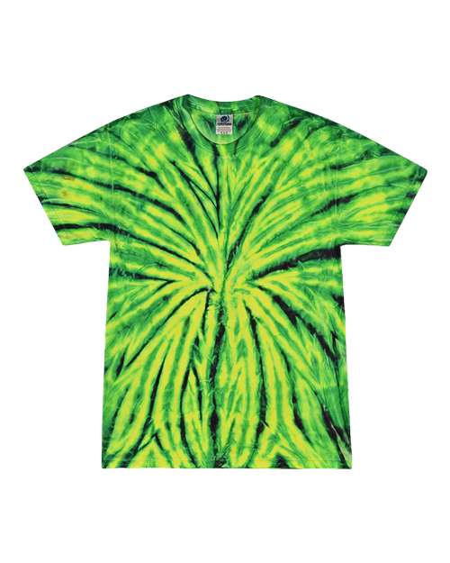 Colortone 1000 Unisex Multi-Color Tie-Dyed T-Shirt - Wild Spider - front