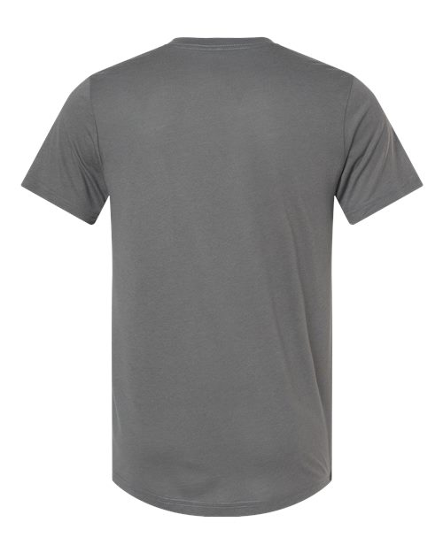 Bella+Canvas 3413 Unisex Triblend Short Sleeve Tee - Solid Asphalt Triblend - back