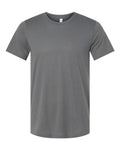 Bella+Canvas 3413 Unisex Triblend Short Sleeve Tee - Solid Asphalt Triblend - flat front
