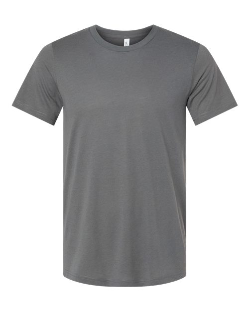 Bella+Canvas 3413 Unisex Triblend Short Sleeve Tee - Solid Asphalt Triblend - flat front