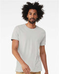 Bella+Canvas BC3413 Unisex Triblend Short Sleeve Tee - Solid Silver Triblend - model front