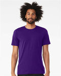 Bella+Canvas BC3413 Unisex Triblend Short Sleeve Tee - Solid Team Purple Triblend - model front