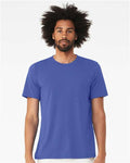 Bella+Canvas BC3413 Unisex Triblend Short Sleeve Tee - Solid True Royal Triblend - model front