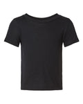 BELLA + CANVAS 3413B Infant Triblend Tee - Solid Black Triblend - front