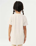 BELLA + CANVAS 3413Y Youth Triblend Tee - Oatmeal Triblend - model back