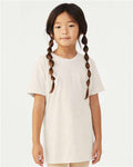 BELLA + CANVAS 3413Y Youth Triblend Tee - Oatmeal Triblend - model front