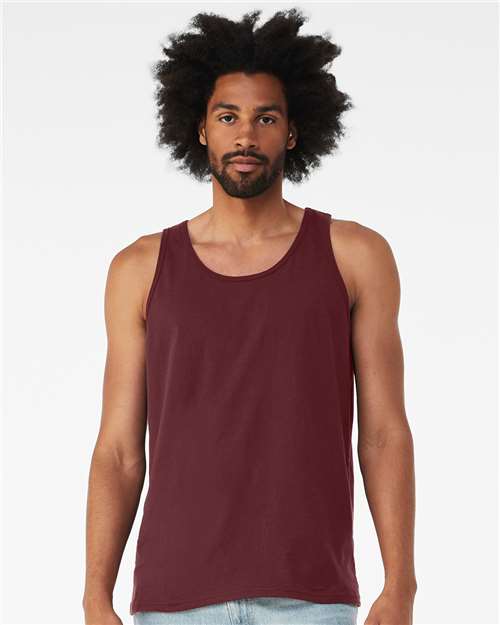 Bella + Canvas 3480 Jersey Tank - Maroon - model front