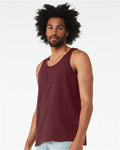 Bella + Canvas 3480 Jersey Tank - Maroon - model side