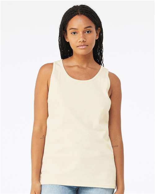 Bella + Canvas 3480 Jersey Tank - Natural - model front