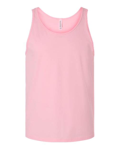 Bella + Canvas 3480 Jersey Tank - Pink - flat front