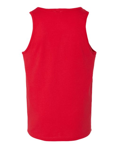 BELLA + CANVAS 3480Y Youth Jersey Tank - Red - back