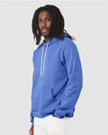 Bella+Canvas 3719 Unisex Sponge Fleece Pullover Hoodie - Heather Columbia Blue - model side