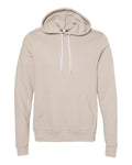 Bella+Canvas 3719 Unisex Sponge Fleece Pullover Hoodie - Heather Dust - flat front