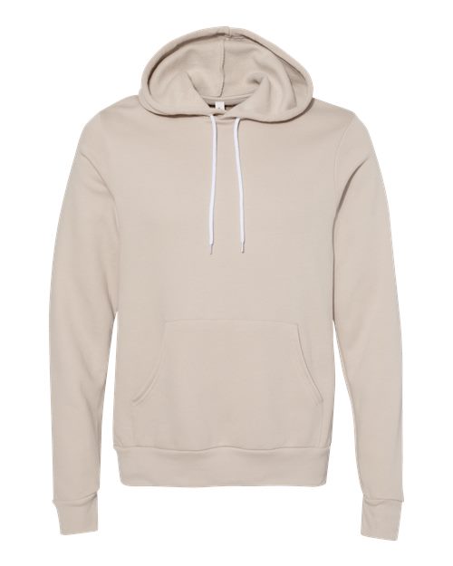 Bella+Canvas 3719 Unisex Sponge Fleece Pullover Hoodie - Heather Dust - flat front