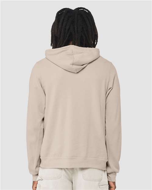 Bella+Canvas 3719 Unisex Sponge Fleece Pullover Hoodie - Heather Dust - model back