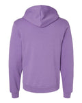 Bella+Canvas 3719 Unisex Sponge Fleece Pullover Hoodie - Heather Team Purple - back